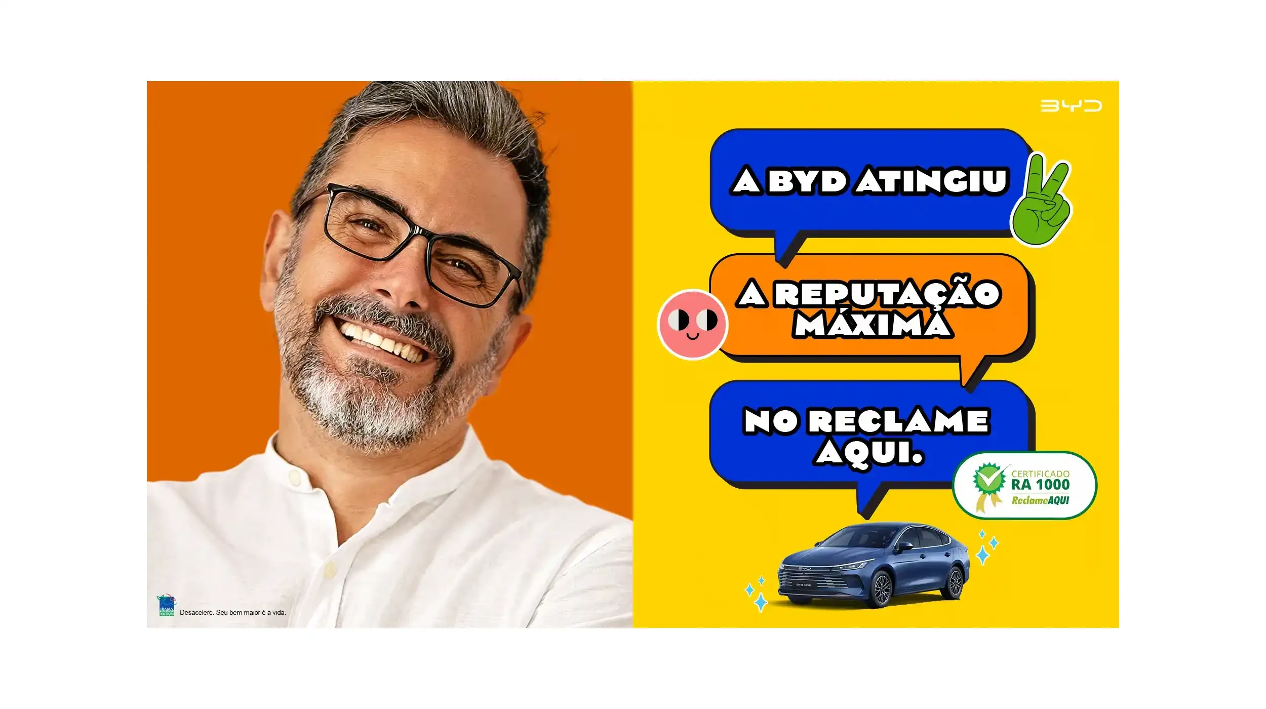 BYD recebe avaliação máxima no Reclame Aqui